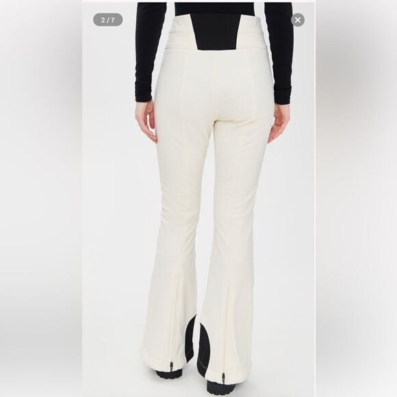 NWT Perfect Moment Aurora High Waist Flare Pants Snow White XL - Picture 6 of 15